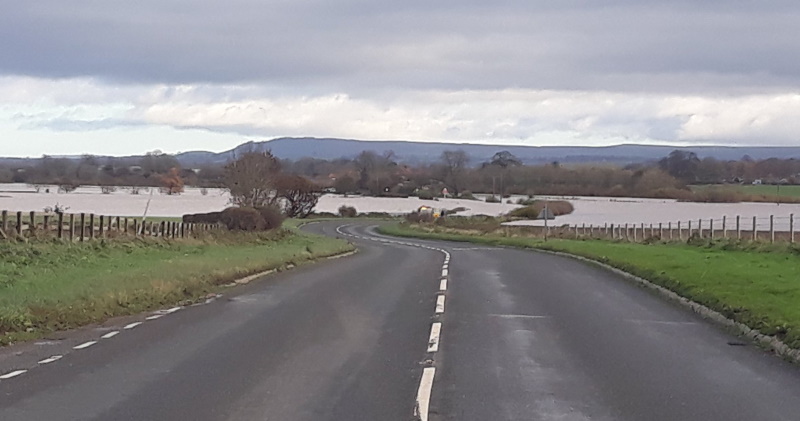 A684 closed at Morton on Swale due to flooding Hambleton Today