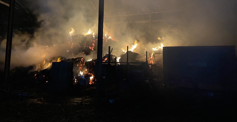 Firefighters battle Langthorne barn fire - Hambleton Today